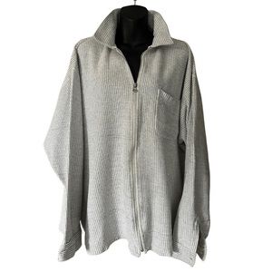 RIVER WASHED JEANS ZIPPERED JACKET SIZE LARGE